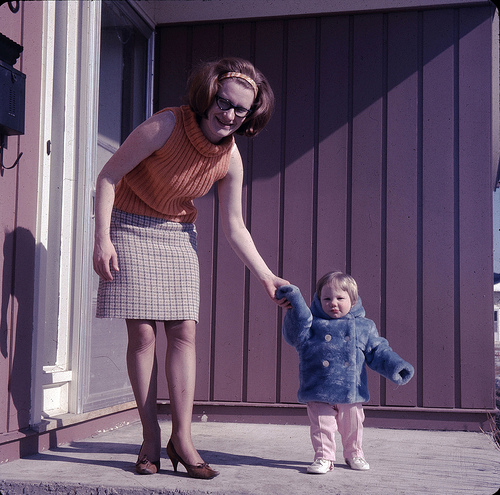 Mom, me and the Muppet Coat
